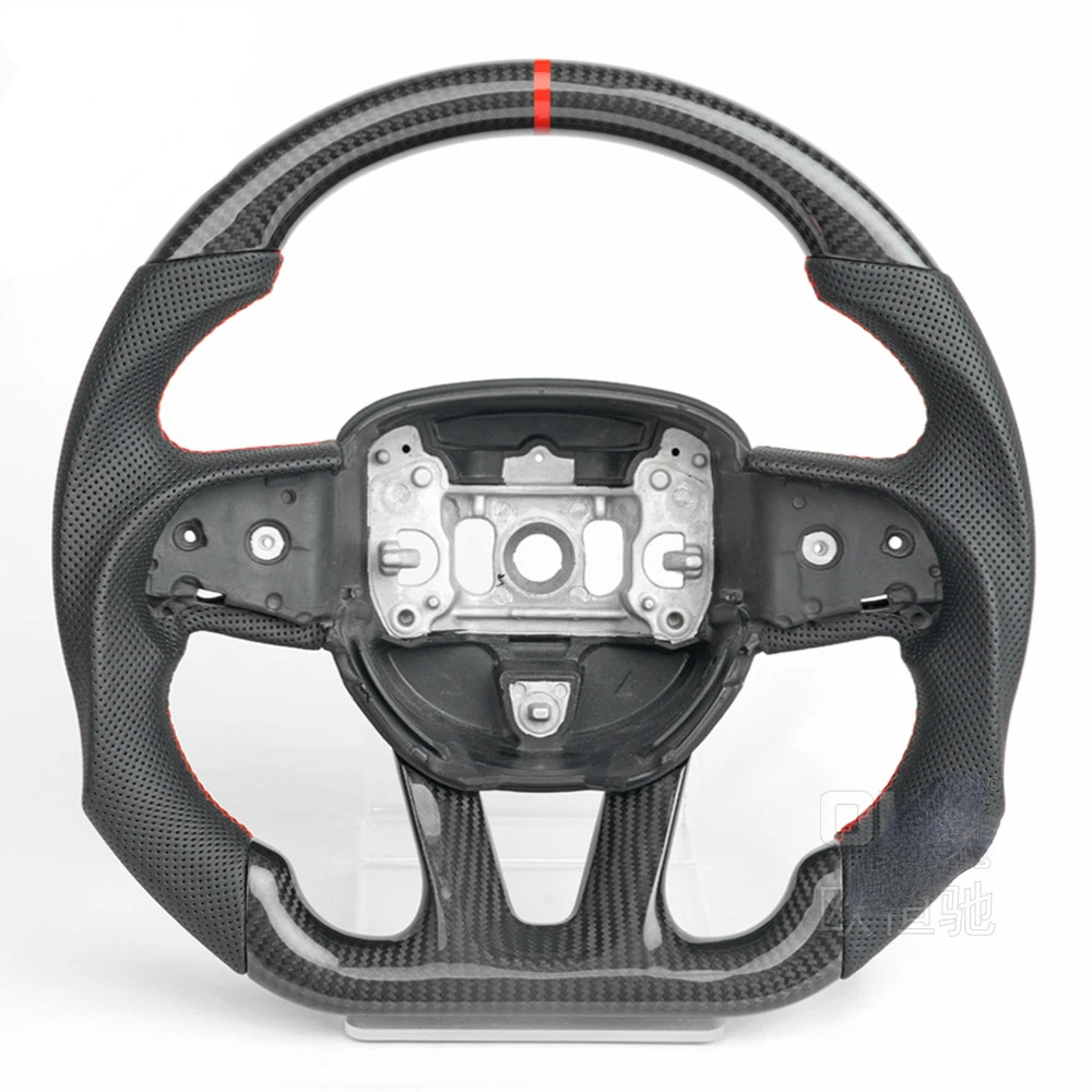 Suitable for 15-23d o d g e LED carbon fiber steering wheel modifications