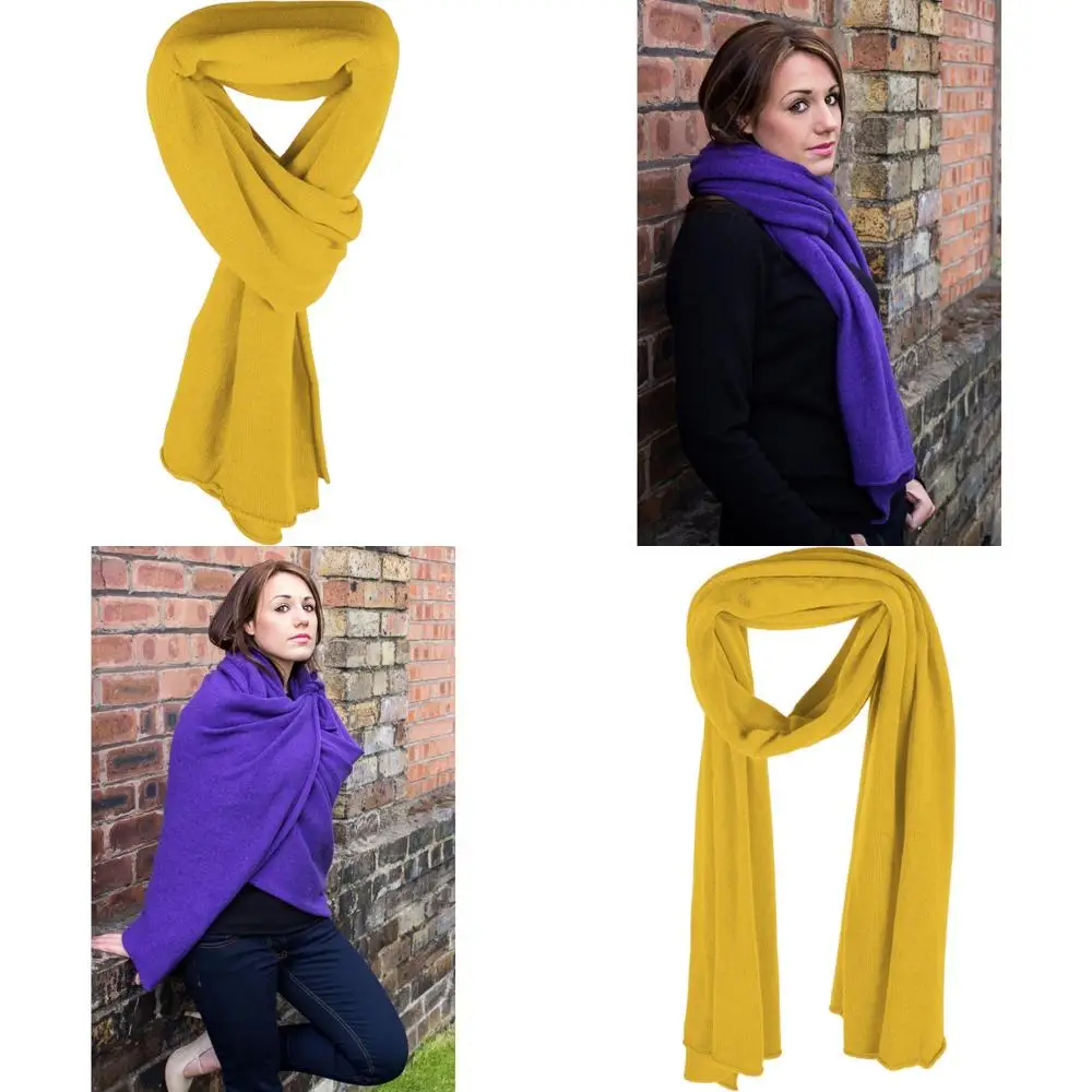 

100% Cashmere Handcrafted Women's Wrap Scarf - Scottish Made Luxury, Premium Quality Cashmere Accessories