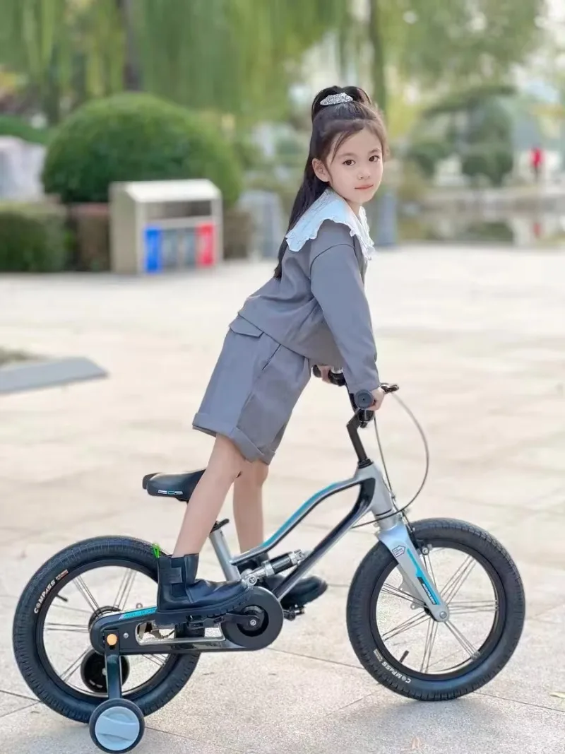 Design 16-Inch Magnesium Children's Suspension Disc Brake Bicycle Sports Bicycle