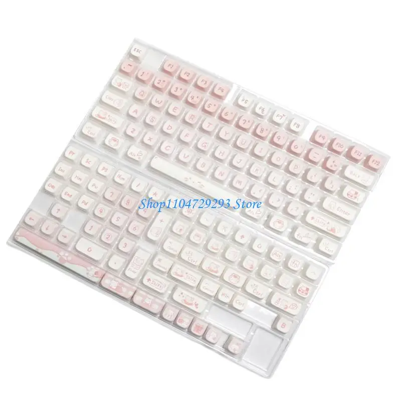 

Y2GD 134PCS Party Kitten Keycaps MAO Profile Keycap Personalizing Mechanical Keyboard