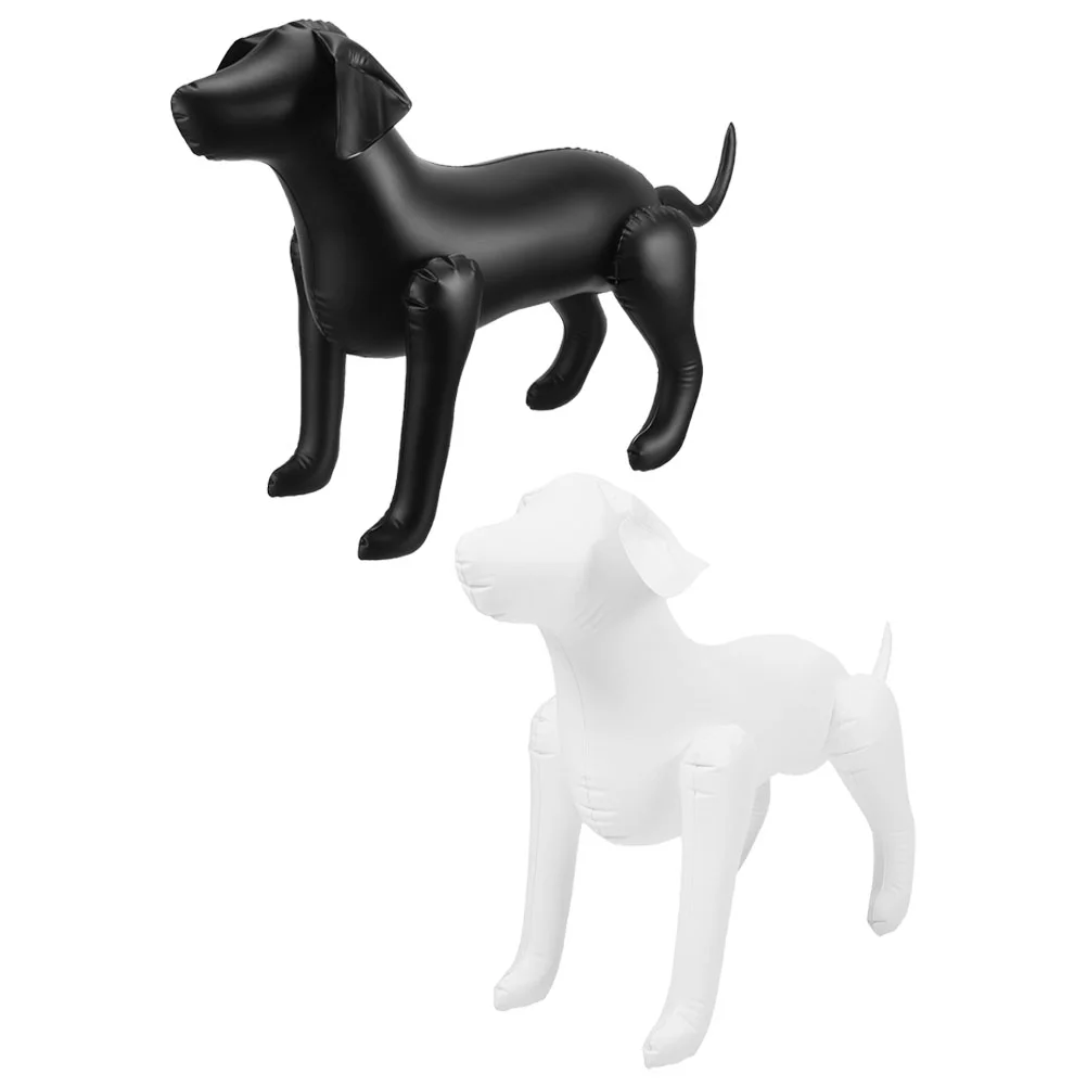 2 Pcs Pet Clothing Model Mannequins Dog Display Clothes Hangers Apparel Pets Dress Party Decorations Inflatable