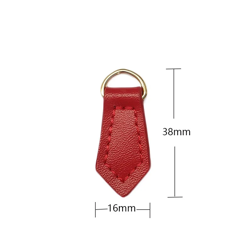 10pcs Hand-sewn Leather Zipper Head Clothing Luggage Accessories