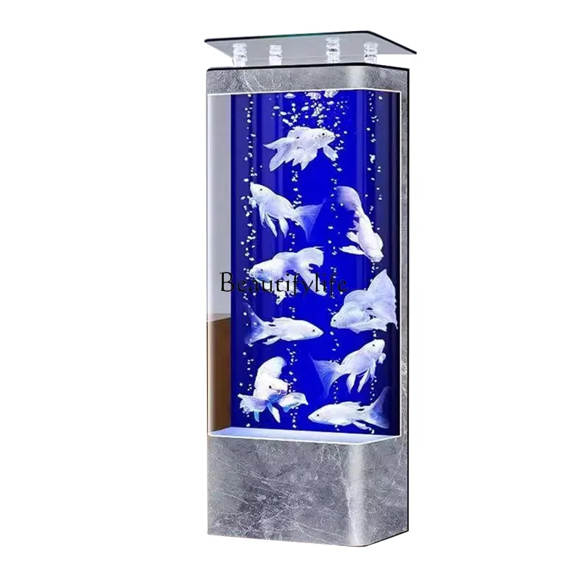 

FG40heightened fish tank living room household fish tank filter circulation system large vertical lazy back filter aquarium can