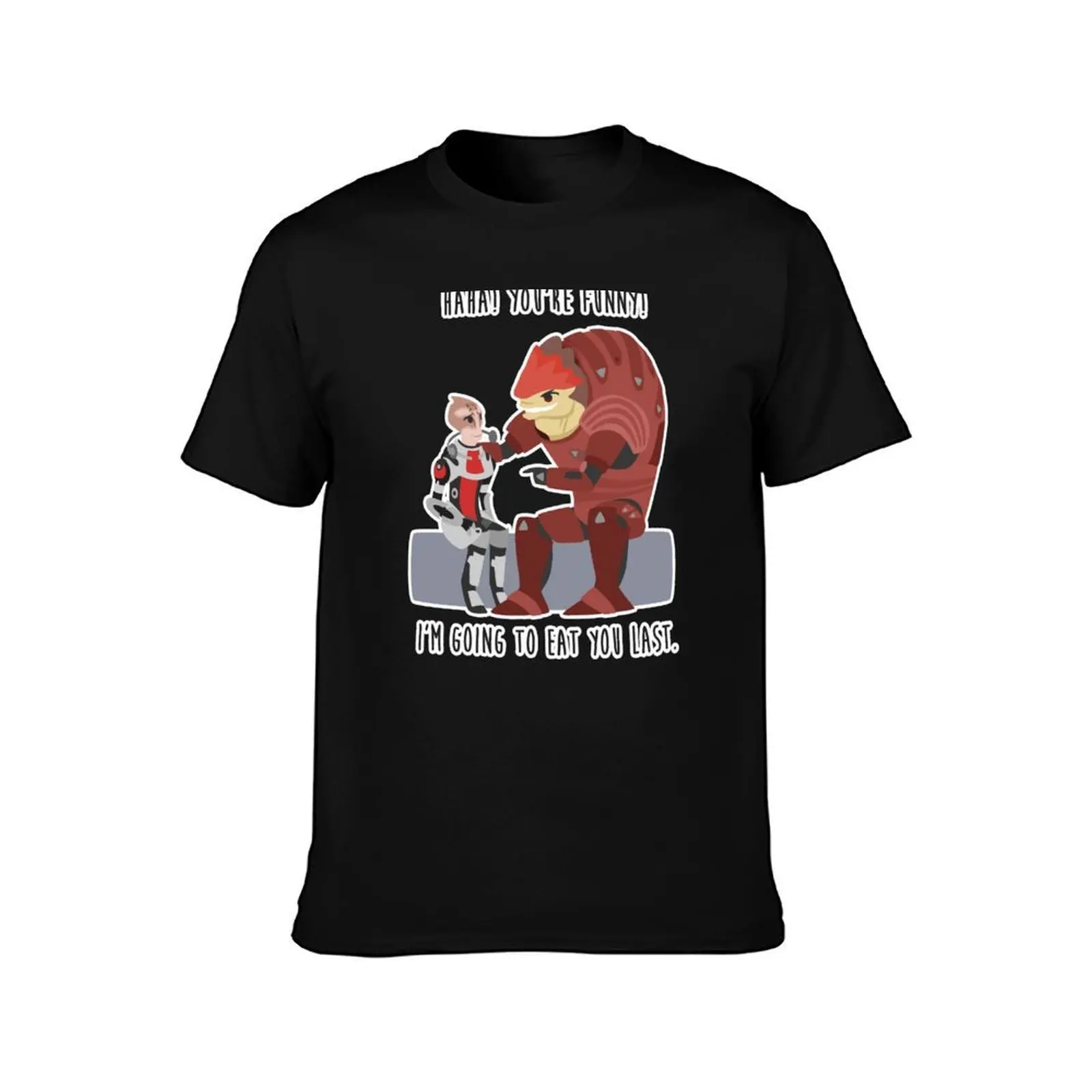 Mass Effect - Wrex and Mordin T-Shirt Casual Loose Fit Summer Tee Shirt T-Shirt