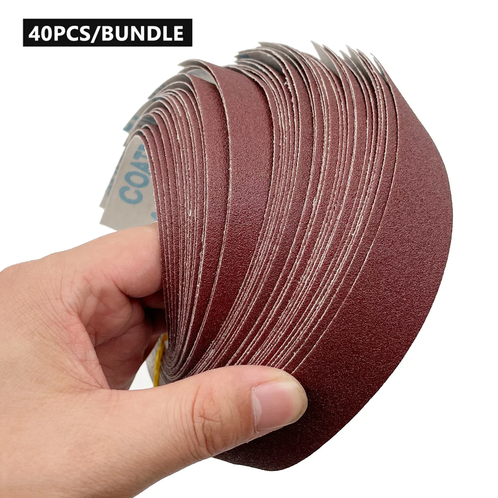 40pcs 150-600 Grit Sandpaper Dry Grinding Emery Sanding Belt Drawable Sand Paper Roll for Metal Glass Wood Polishing