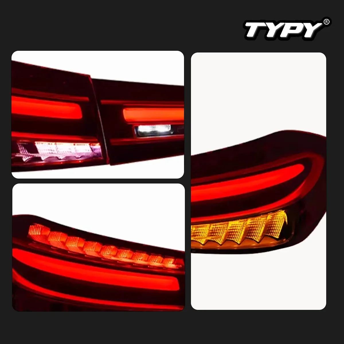 

TYPY New LED Tail Lamp Upgrade Modified For Benz GLE W167 Coupe Taillight 2020-2023 Dynamic Signal Tail Lamp Auto Accessories