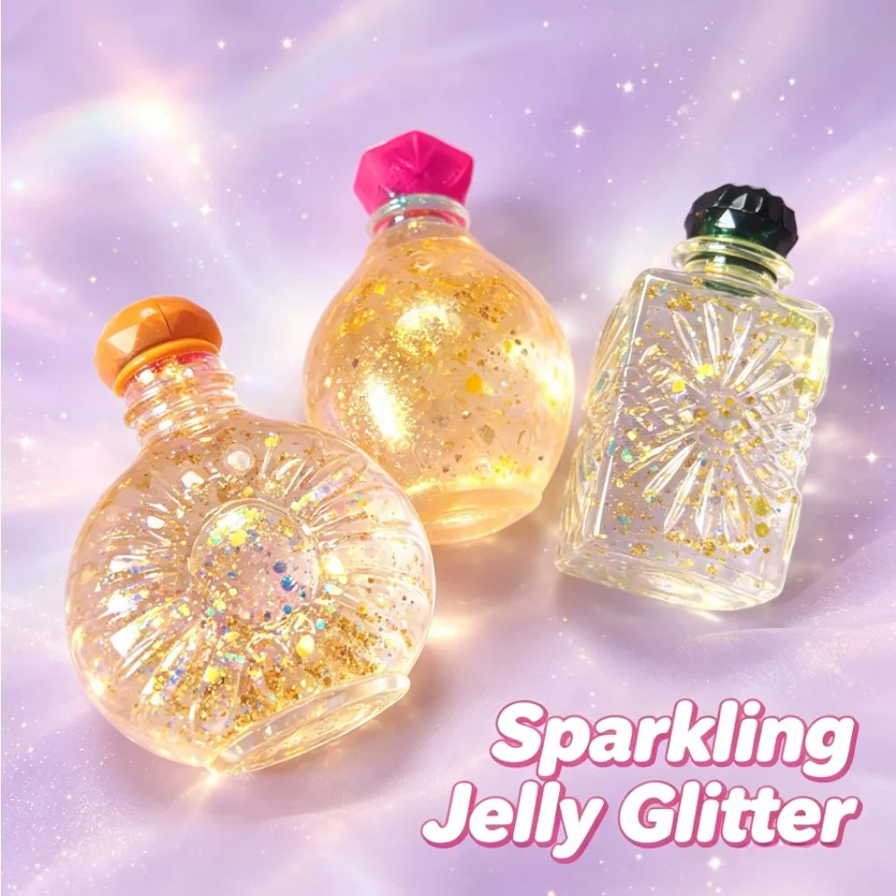 Stress Relief Magic Potion Blind Box Squishy Toy Slow Rebound Sparkling Glitter Jelly Squeeze Fidget Random Novelty Party Gift