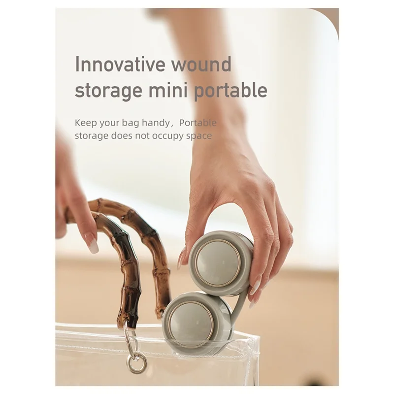 

B30C-Usb Large Wind Hanging Neck Fan New Storage Outdoor Leafless Lazy Person Portable Hanging Neck Fan