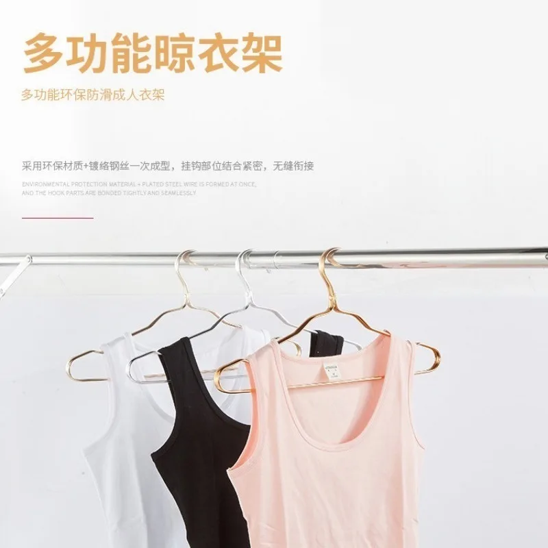 5PCS Space Aluminum Clothes Hanger Seamless Anti Slip Adult Laundry Drying Rack Household Wholesale Ready Stock Organizer 4