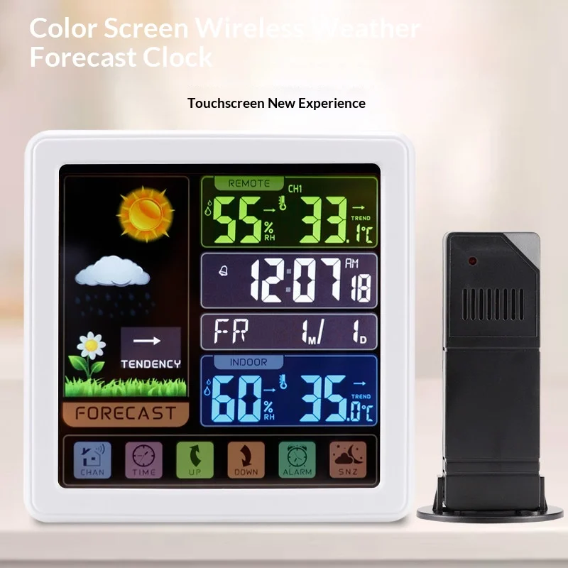 

Wireless Indoor Outdoor Thermometer Hygrometer Professional Home Mini Weather Station Electronic Wall-Mounted Weathe