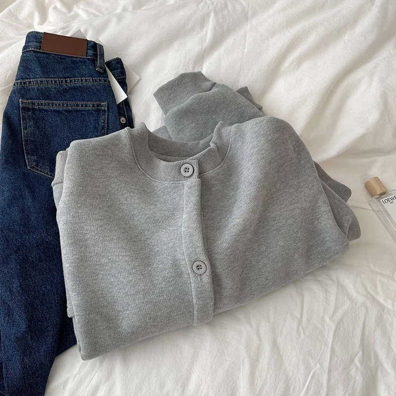 بلوزات نسائية ملابس خريفية حياكة حرارية بالإضافة إلى زي العمل لطلاب المدارس المتوسطة Preppy متعددة الكتف وسيم