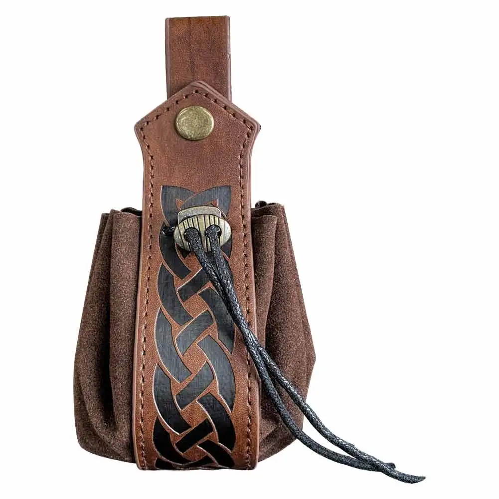 Viking Style Cosplay Halloween Medieval Coinbag Costume Accessories Women Men Adult Halloween Carnival Disguise Roleplay Props