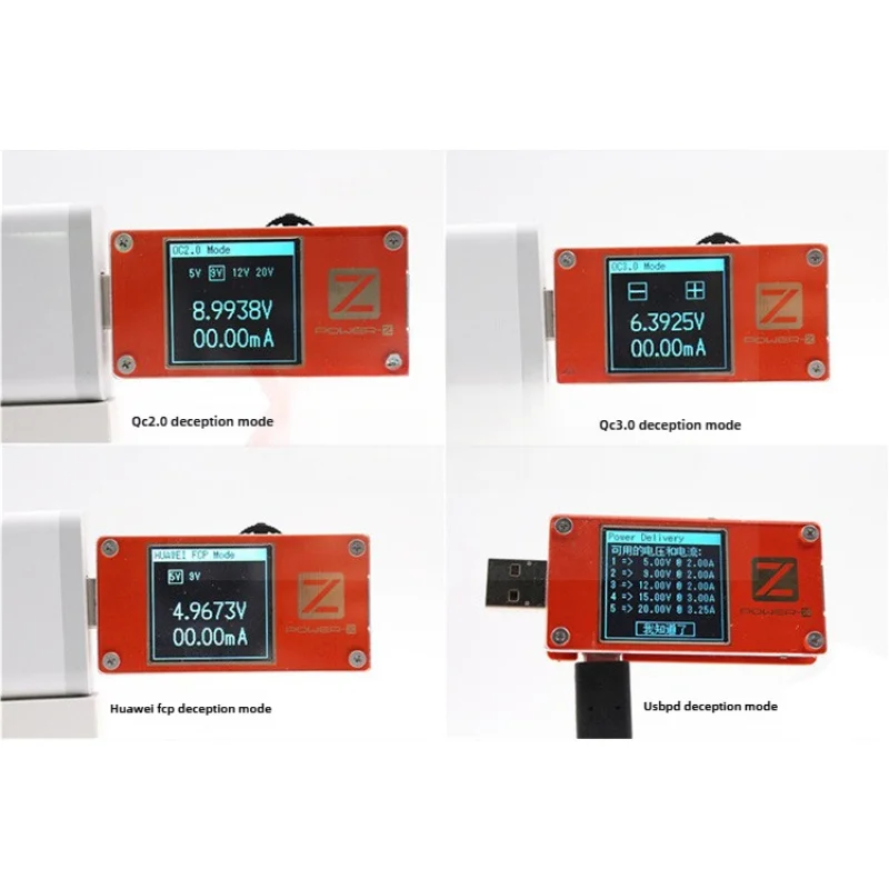 KT001 POWER-Z ChargerLAB kt001 usb tester cell phone test MFi identification PD decoy meter