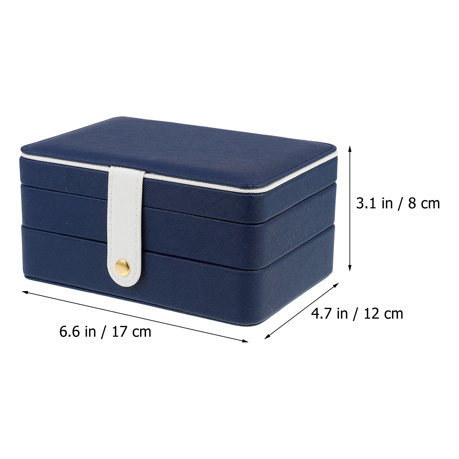 PU Jewelry Organizer Portable Multilayer Box for Necklaces Rings Earrings Storage Travel Case Home Decor Gift