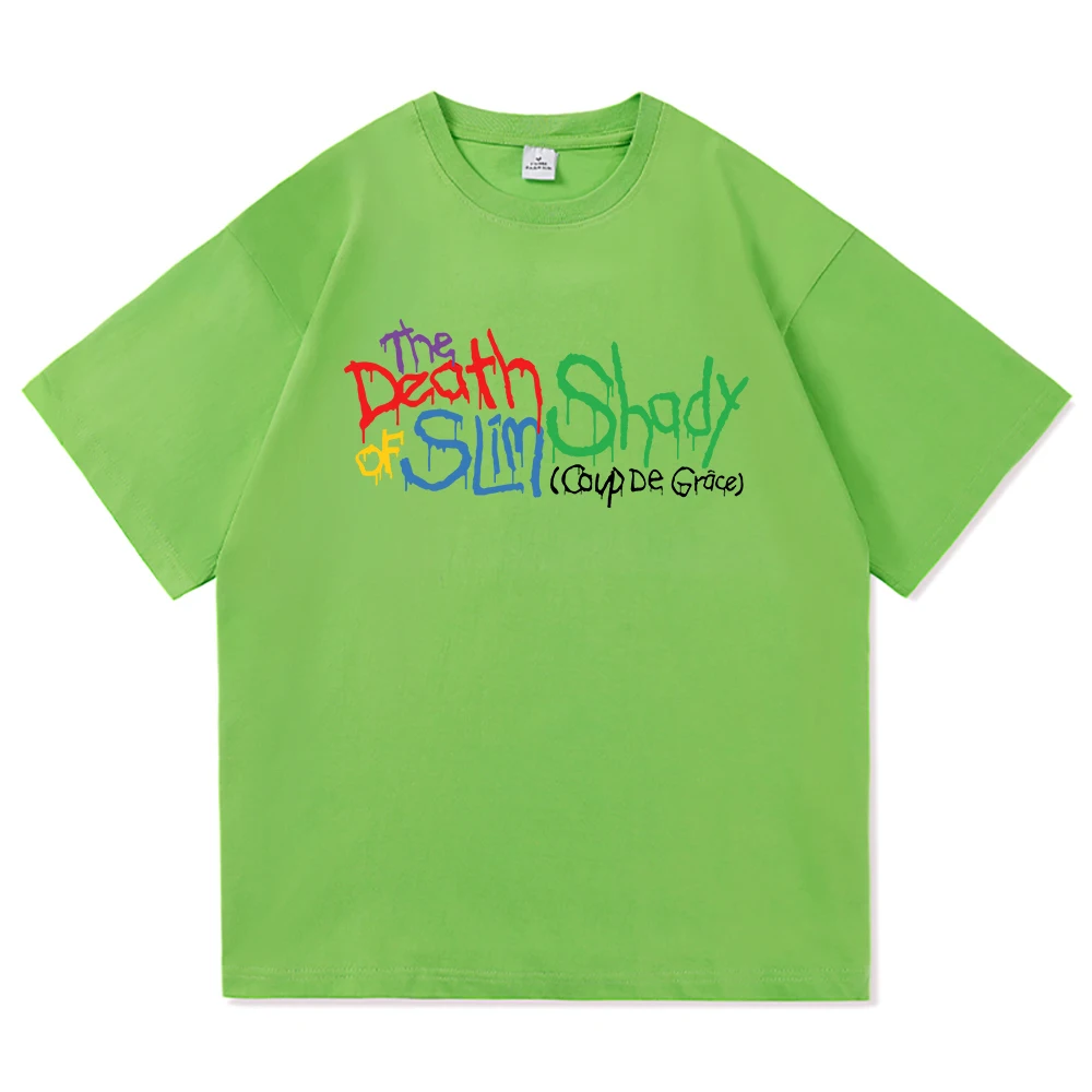 ايمينيم موت سليم شادي عصر النهضة تي شيرت الرجال/النساء Harajuku الهيب هوب التي شيرت للجنسين عالية الجودة القطن تي شيرت بلايز