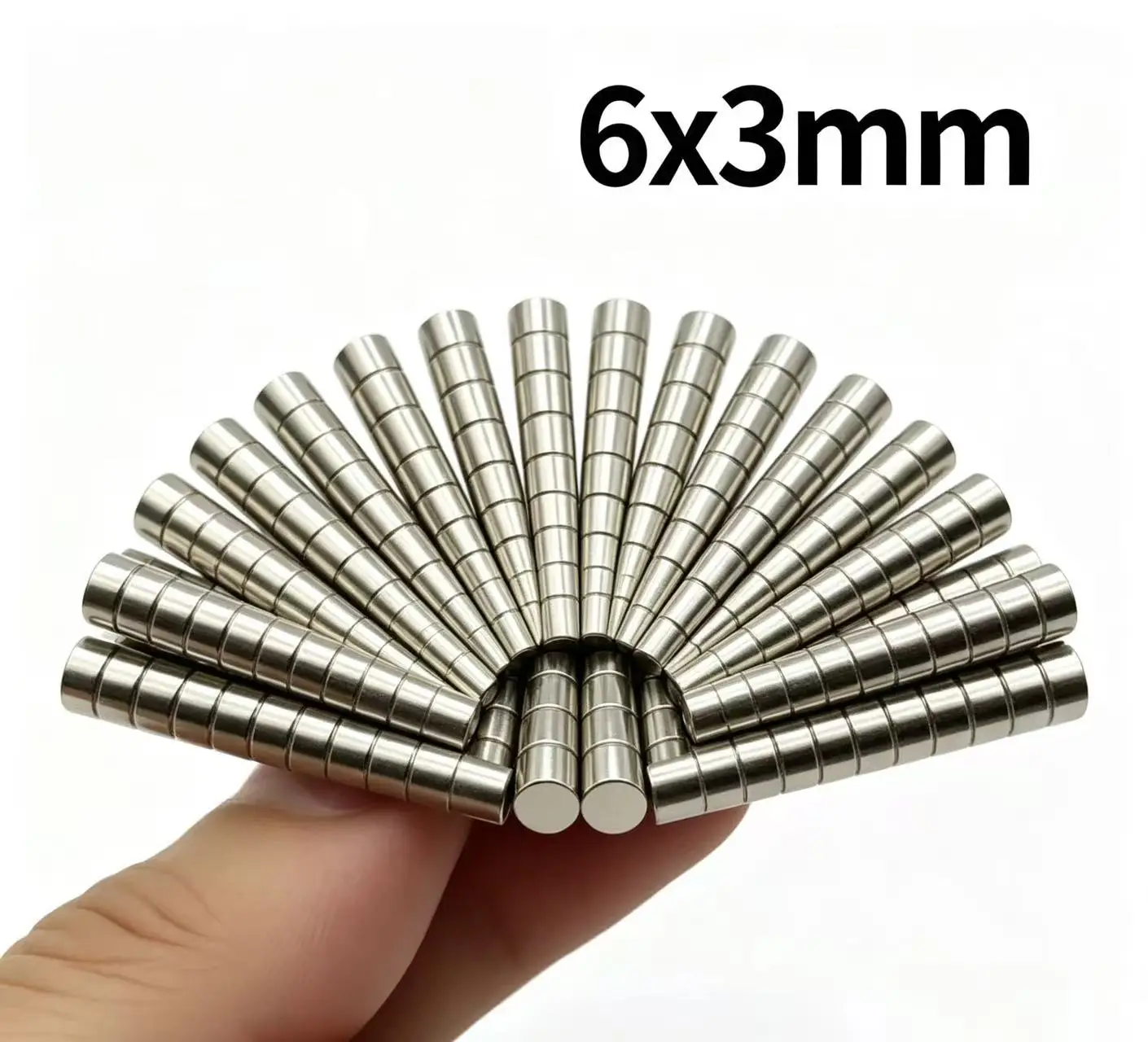 6x3 Powerful Magnets Strong Disc Magnets For Fridge, DIY, Building, Scientific, Craft, Education 6*3 6x3