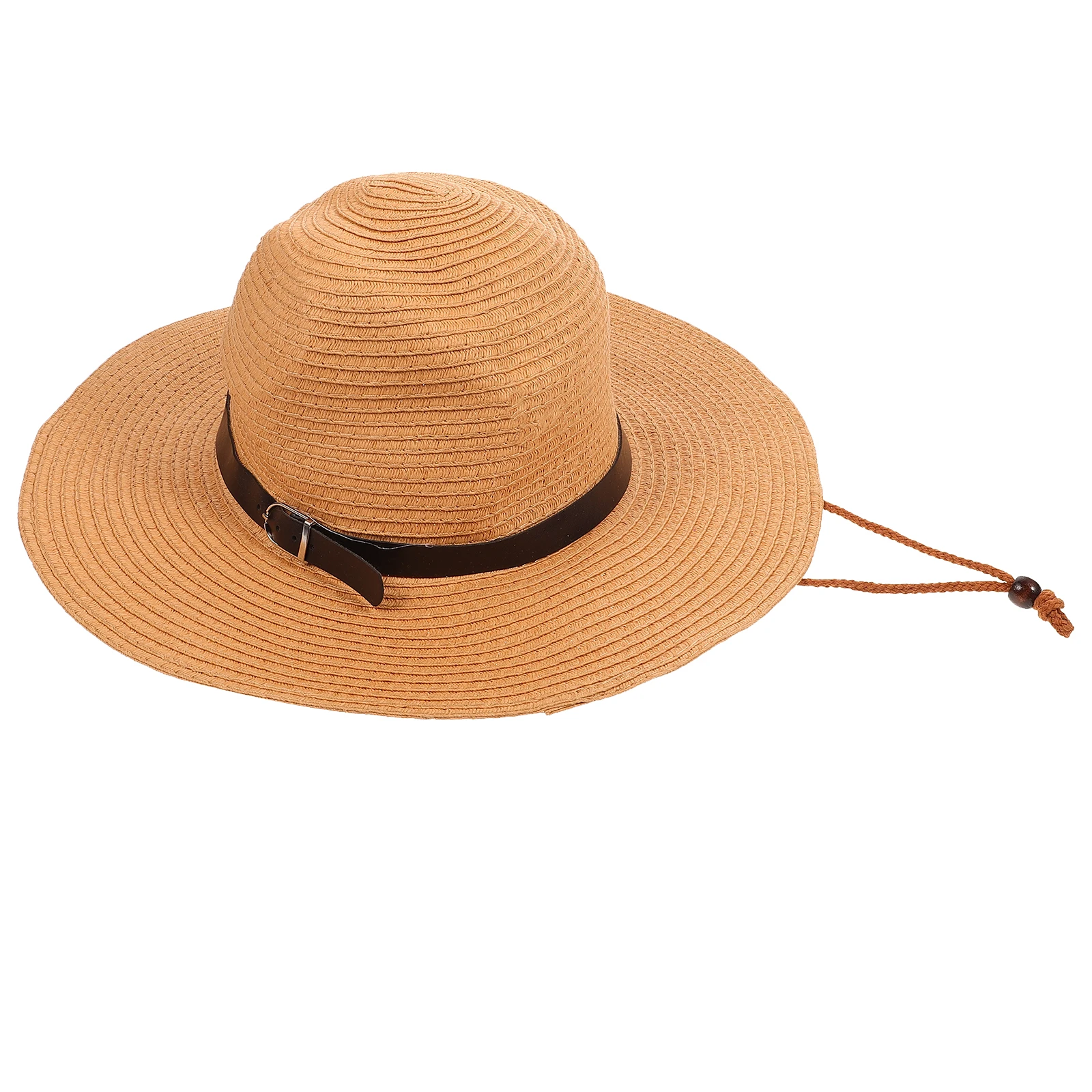 

Straw Sun Hat Wide Brim Floppy Foldable for Men Women Beach Summer Gardening Camping Hiking Beige Outdoor Portable Travel