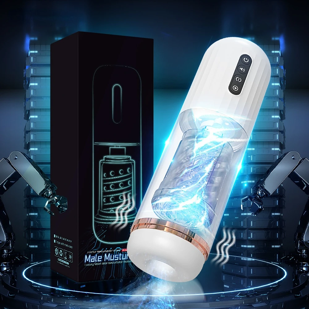 Automatic Male Masturbator Telescopic Rotation Silicone Vagina Masturbation Sex Toys for Men Goods for Adults Male Mastubator