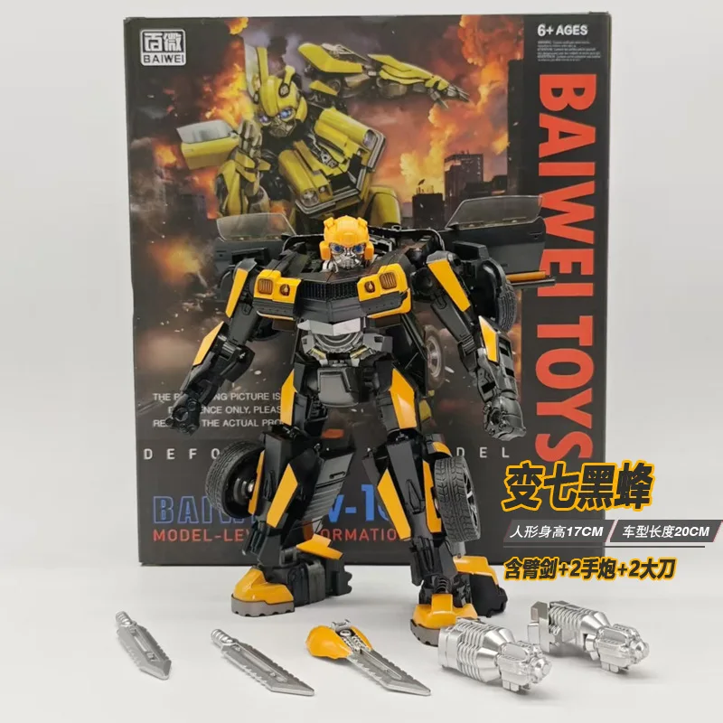 In Stock Transformation Toy BAIWEI TW-1032B TW1032B Transform 7 Dark Edition BEE Movie Edition Robot Action Doll Collection Gift