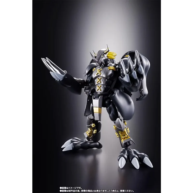 Bandai Genuine Digimon Adventure Anime Figure Black War Greymon Action Figure Toys for Boys Girls Kids Gift Collectible Model