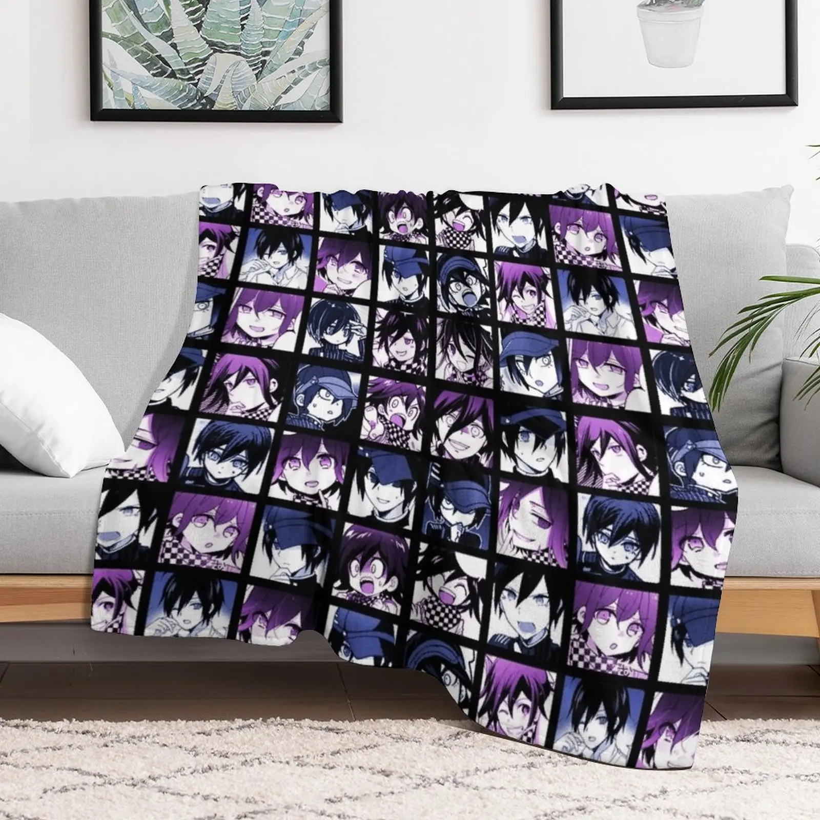 Shuichi and Kokichi Manga Collection (Colored) Throw Blanket Blankets For Baby manga christmas decoration Hairy Blankets