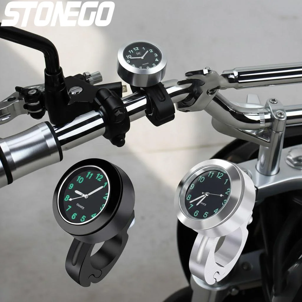 

Водонепроницаемые светящиеся часы для мотоцикла с креплением на руль, для мотоциклов и электротранспорта, всепогодные аксессуары для велосипедов