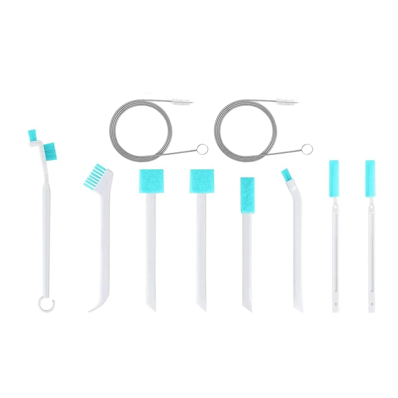 Ice Maker Cleaning Brush Set 2pc Brush & Machine Cleaner, 8pc Crevice Tools,Essential Kit for Maintenance