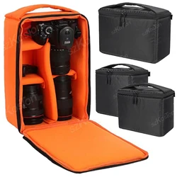 Draagbare camera-inzet gewatteerde tas hoes houder schokbestendig met scheidingswand voor DSLR Sony Canon Nikon