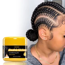 50g Hair Braiding Gel Hair Styling Waxes Cream Long Lasting Twist Strong Hold Smooth Hair Styling Anti-Frizz Edges Braid Wax