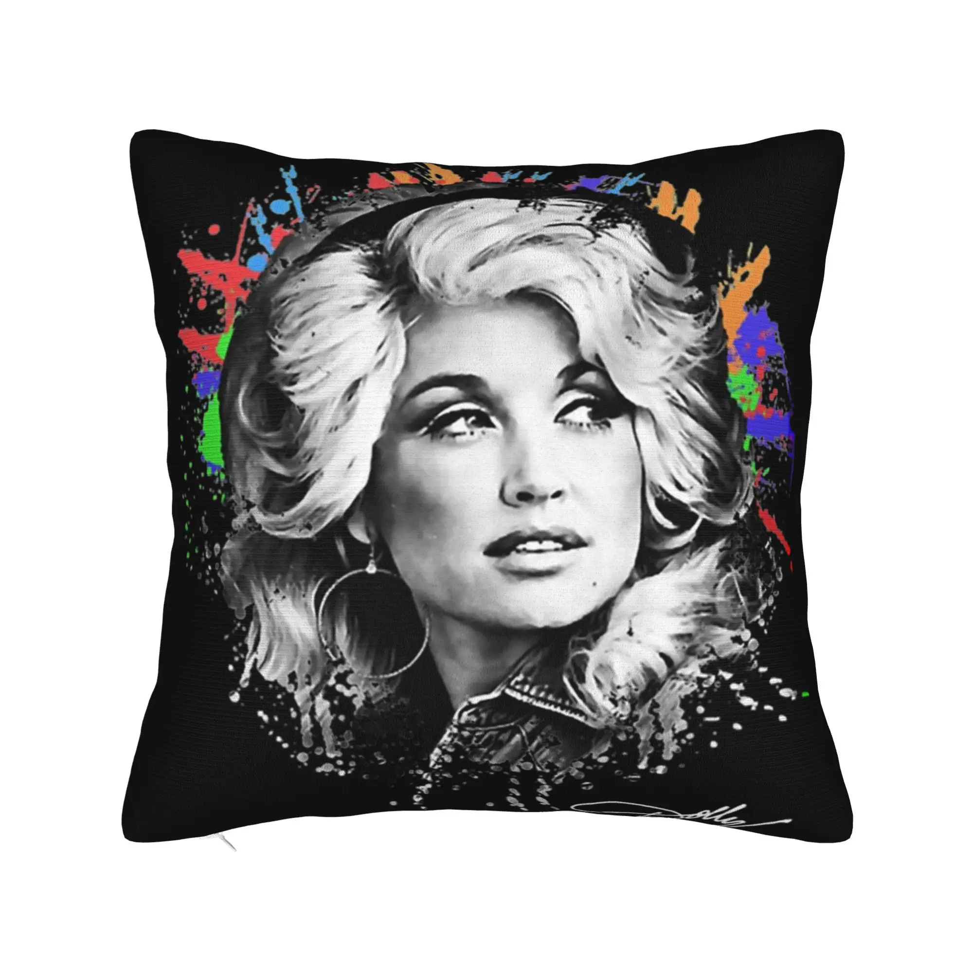 Decorative Pillow Covers RIP Dolly Parton Stuff Seater  Pillow Case Cover Square Style Multi-Size