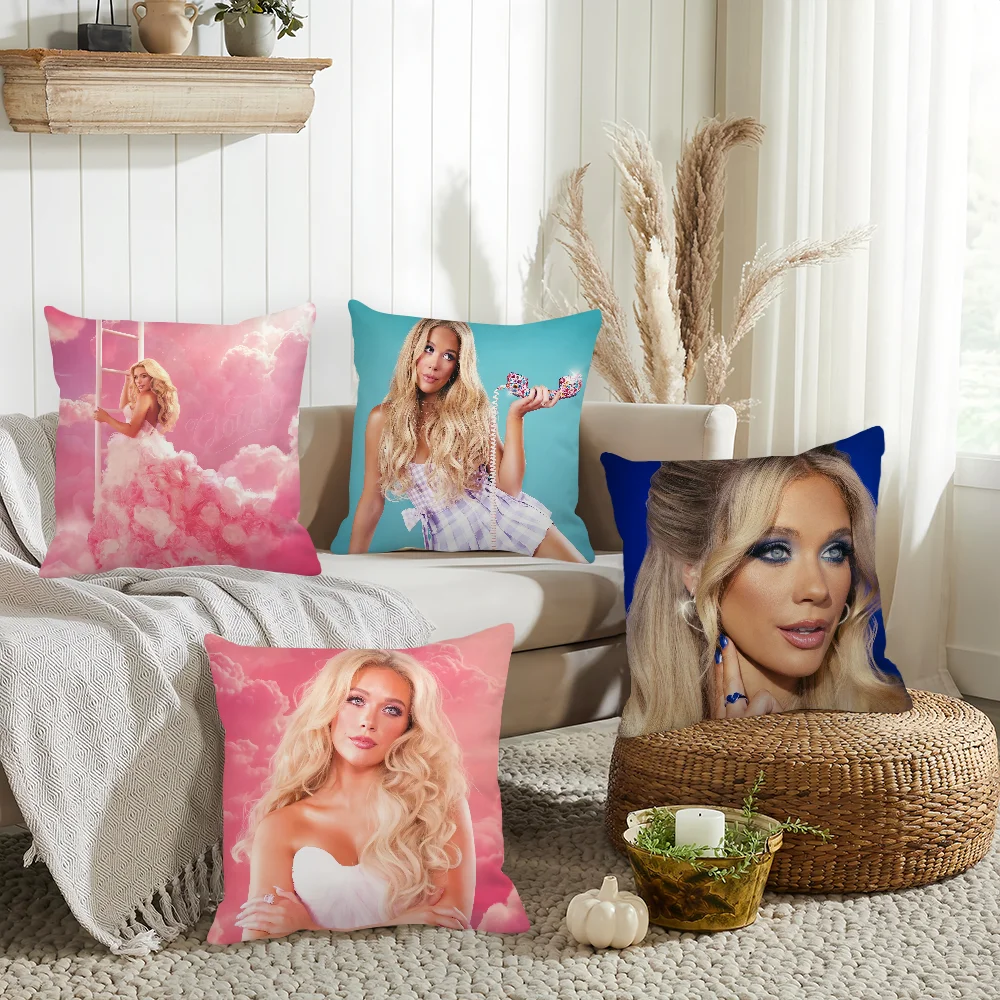 

Singer Megan Moroney Pillow Case Home Cushion Cover Suitable For Office Sofa Car Suitable For All Seasons