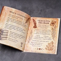 77 Pages Witchcraft Grimoire Pages Book of Shadows Kit with Moon Phases Herbal Lore Spells Gothic Dark Academia Witch Journal 3