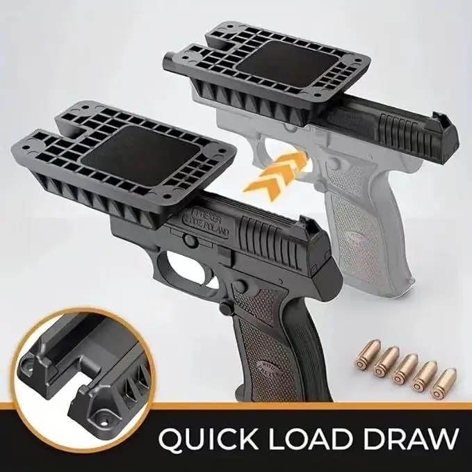 أخفى بندقية جبل حامل مسدس مغناطيسي مسدس سيارة السرير ل غلوك G17 19 22 34 43X الثور G2C 1911 الصيد الملحقات