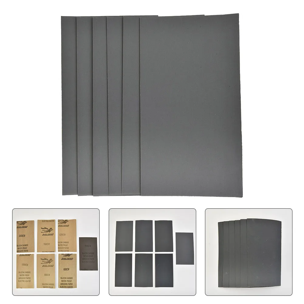 Essential 70pcs Wet Dry Sandpaper Pack 3 *5 12 for combo Grit 600/800/1000/1200/1500/2000/2500 for Precise Polishing and