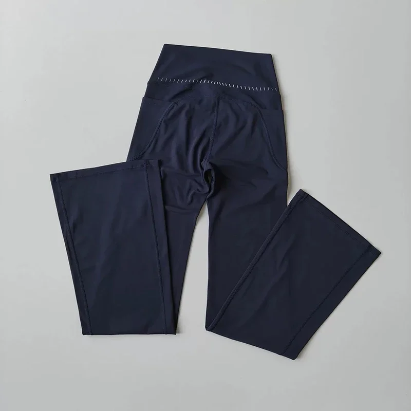 Hochgeschnittene Yoga-Hose für Damen, Mikro-Stretch, Fitness, Gym, Laufen, Po-Formend, Hüftliftend, Schlankmachende Leggings – Detail 17