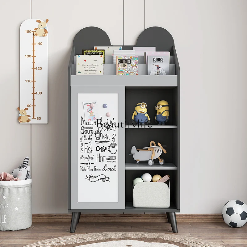 

Picture book with drawing board storage storage rack simple household bookcase shelf