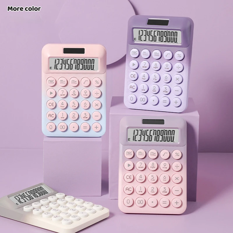 12 Bit Solar Calculator Business Office Finance Accounting Handheld Pocket Miniature Calculator