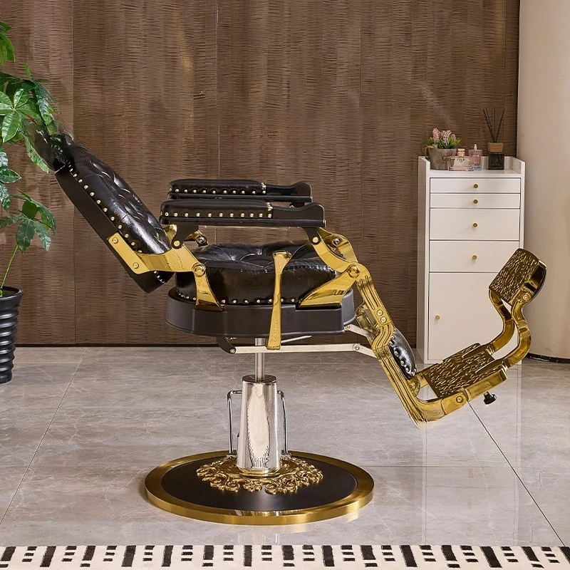 Postmodern Internet Celebrity High-end Hair Salon Chair Barber Shop Shave Down Hair Lift Oil Head Chair Cut