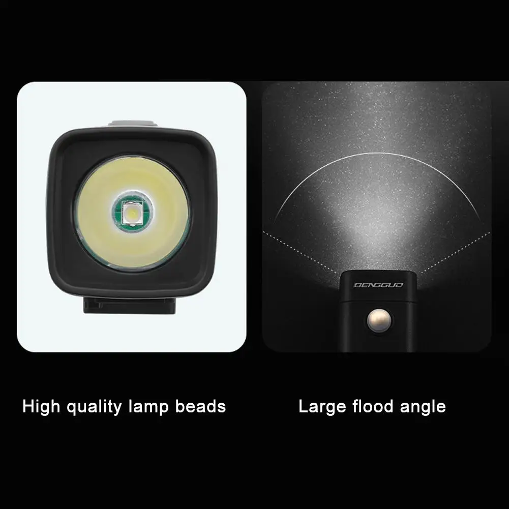 미니 자전거 라이트 전면 램프 밝은 USB 충전식 MTB 산악 자전거 램프 방수 고휘도 라이딩 액세서리