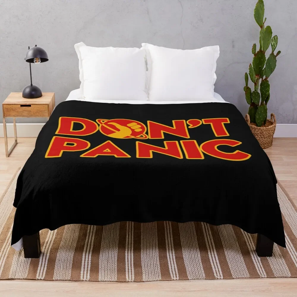 

Don't panic The Hitchhiker's Guide to the Galaxy Throw Blanket Blankets Sofas Of Decoration Softest Blankets