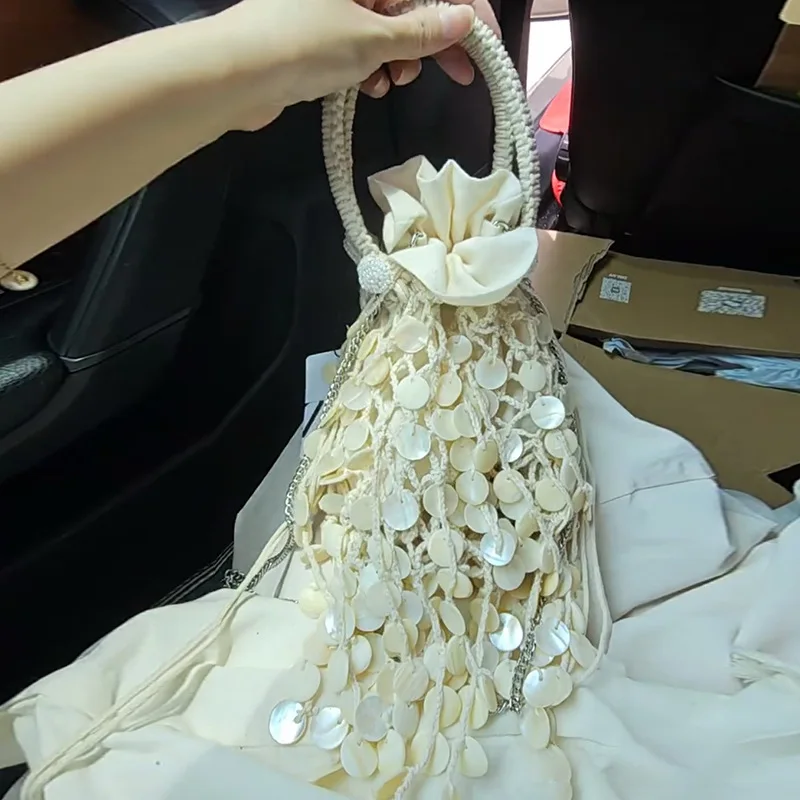 

Дизайнерская сумка с кисточками Fairy Shell, сумка для мобильного телефона, сумка через плечо, женская сумка, новинка 2025 года, стильная вечерняя сумка