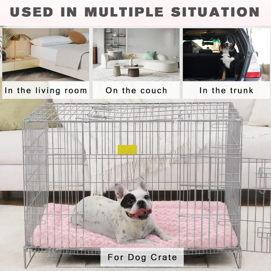 Tappetino per cuccia per cani lavabile Tappetino per casse Letti per cuccia per animali domestici morbidi e soffici Materasso per dormire per cani di taglia grande, media e piccola, jumbo, 41 x 27 pollici