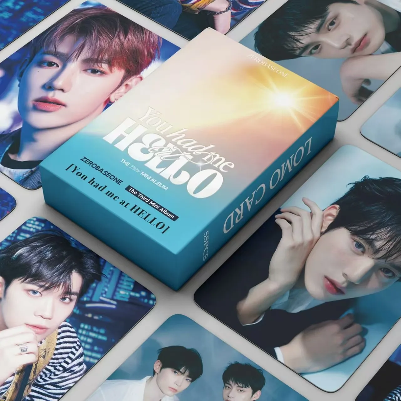 

55pcs Kpop ZB1 1st Album YOUTH IN THE SHADE ZEROBASEONE New Album Lomo Cards Double Side Print Photo Cards