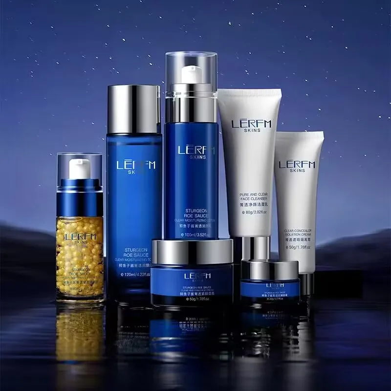 LERFM-Caviar de esturión transparente y reafirmante, conjunto exclusivo de belleza, productos hidratantes e hidratantes para el cuidado de la piel del fabricante