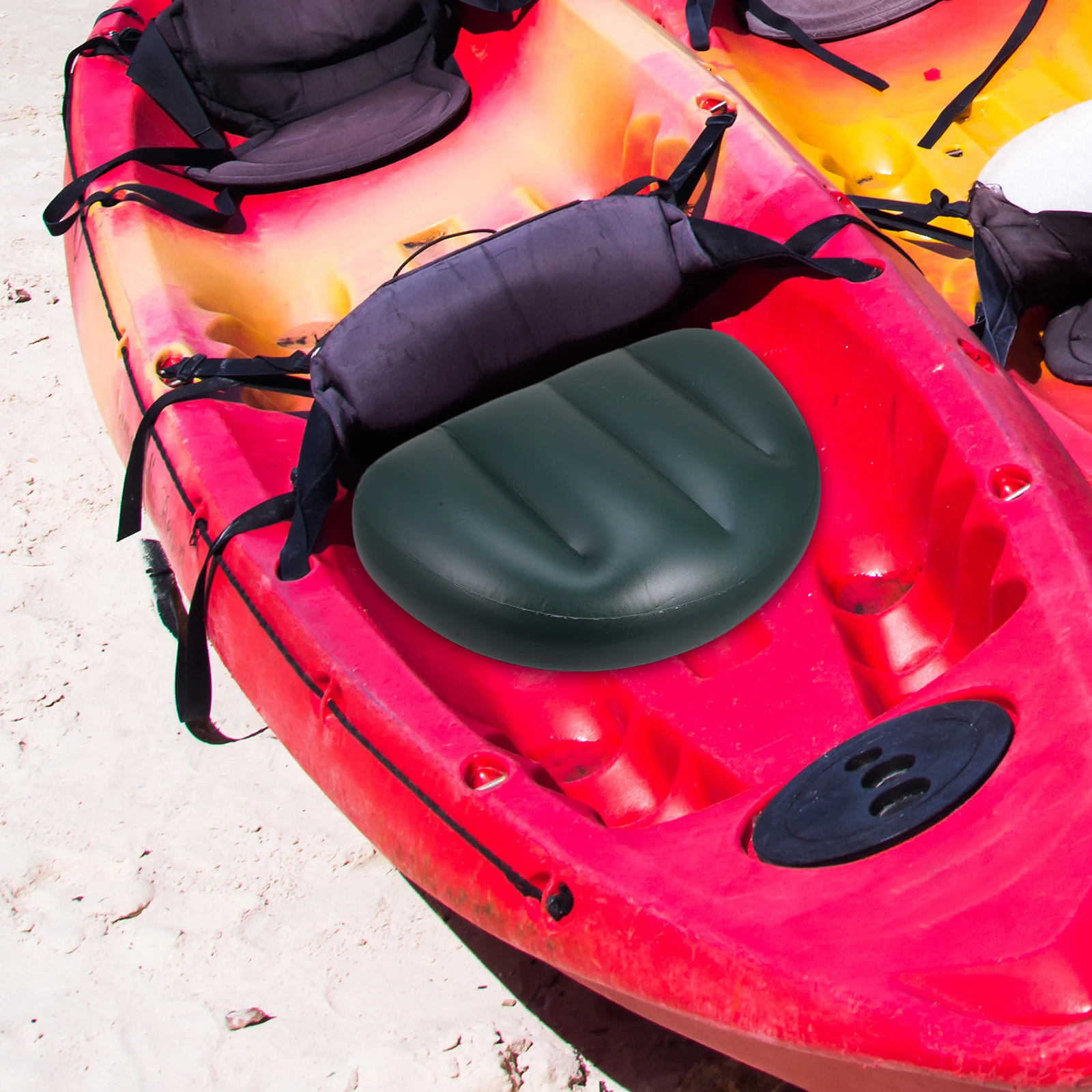 

2PCS Fishing Seat Pad PVC Boat Cushion for Kayak Chairs Relief Marine Accessories Lightweight Easy Install Waterproof