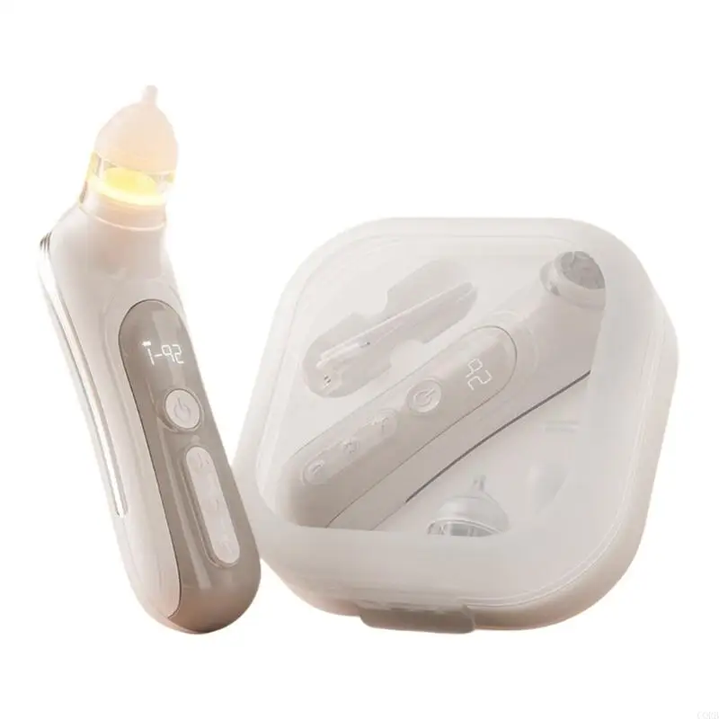 CORB Rechargeable Baby Nasal Aspirator with Repalce Silicone Tip for Newborns and Kids Compact Design Easy Travel Use
