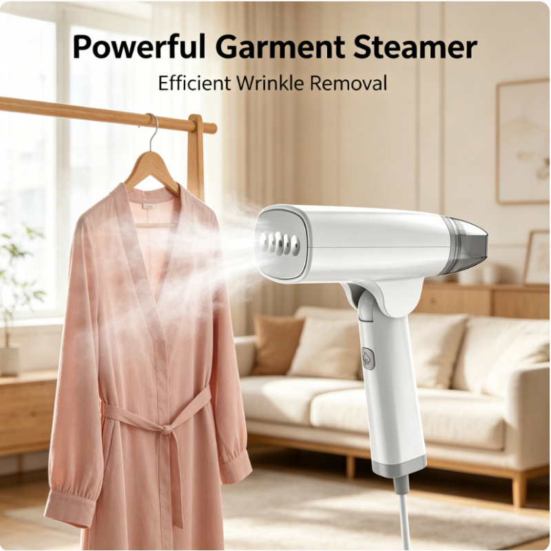  Powerful 1300W Handheld Clothes Steamer Fast Heating Portable Steam Iron Travel Garment Wrinkle Remover for All Fabric EU 