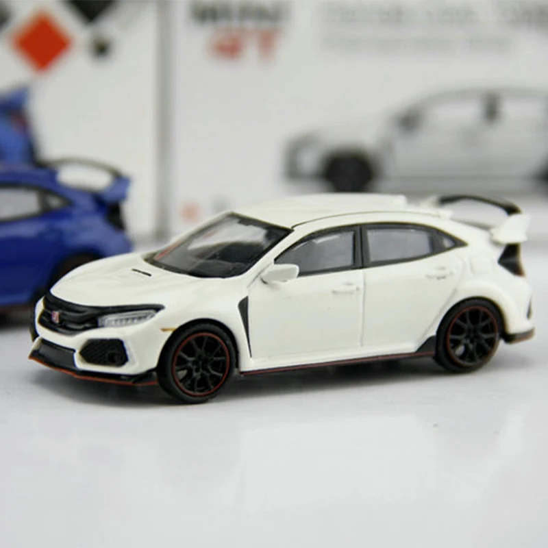 1:64 Scale Alloy HONDA CIVIC TYPE-R FK8 Simulation Car Model Metal Diecast Toys Vehicle for Collectible Gift Collection Display