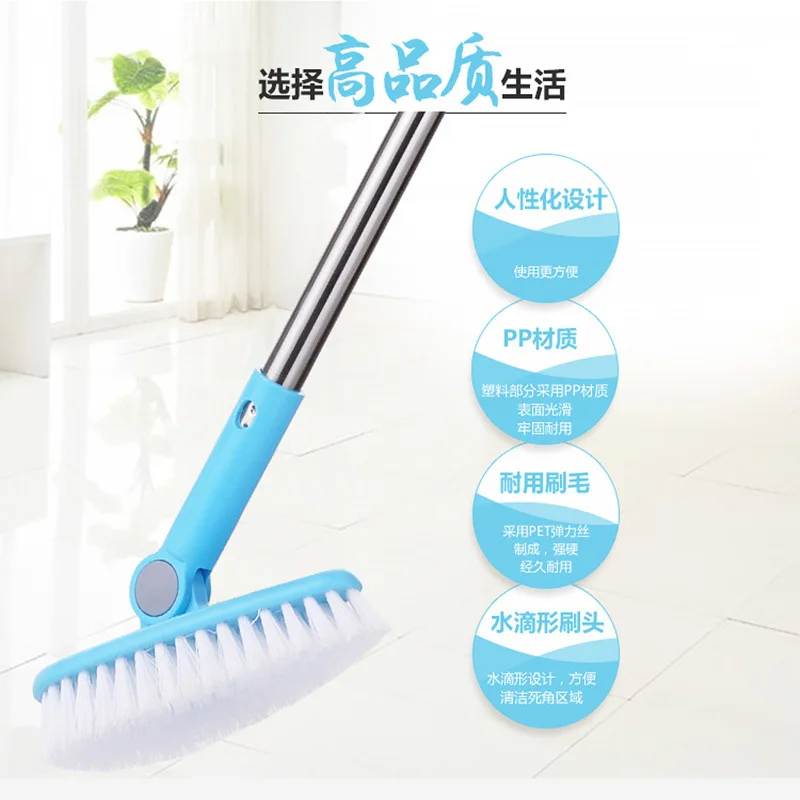 Bathroom cleaning brush long handle floor brush to dead corner hard hair tile wash toilet hard hair home toilet