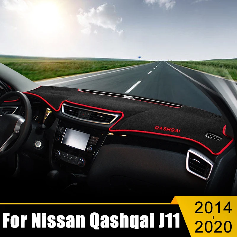 

For Nissan Qashqai J11 2014 2015 2016 2017 2018 2019 2020 Car Dashboard Cover Avoid Light Pad Instrument Panel Mat Case Carpets